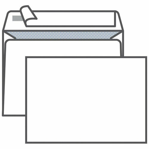 конверт c5 kurtstrip 162 229мм с подсказом б окна отр лента внутр запечатка Конверт C5, KurtStrip, 162*229мм, б/подсказа, б/окна, отр. лента, внутр. запечатка, 100 штук, 257777