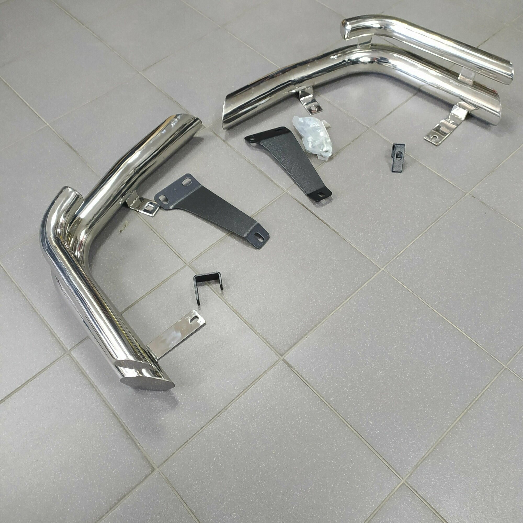 Защита бампера зад. (углы) TY0307 DPA FJ100 TOYOTA LAND CRUISER FJ-100 1998-2007 г. CASHIDE — фото 3