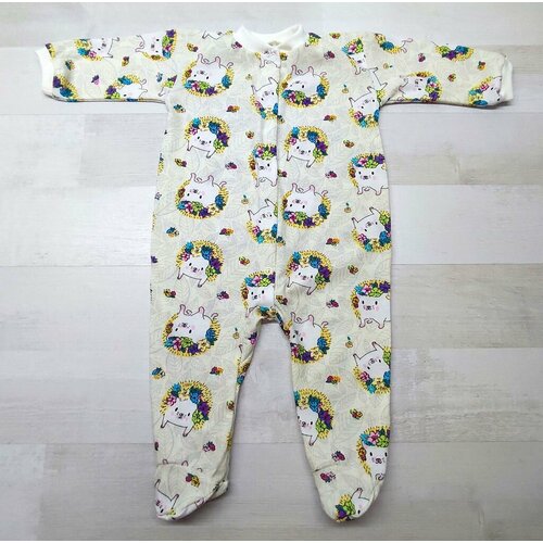 фото Комбинезон mamkin, размер 68, белый, розовый