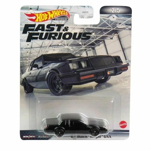 DMC55-HCP16 Машинка игрушка Hot Wheels Premium Fast & Furious Форсаж металлическая коллекционная 87 Buick Regal GNX
