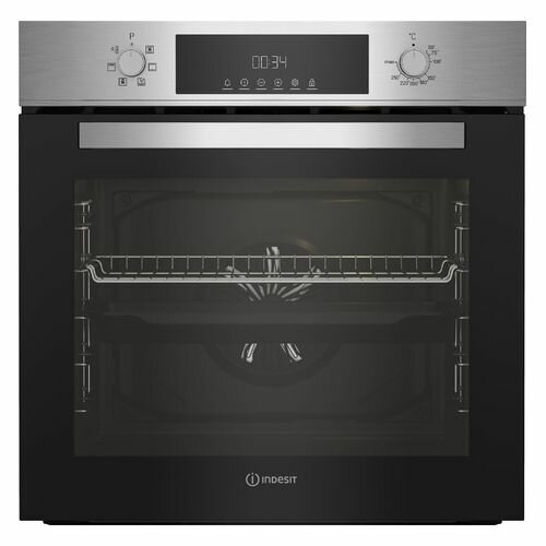 Духовой шкаф электрический Indesit IFE 3644 J IX нержавеющая сталь - фотография № 1