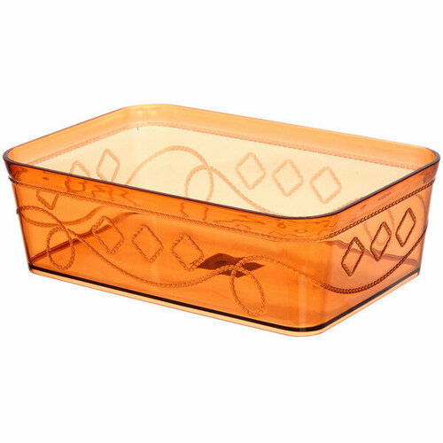 Контейнер для хранения «Пинто», цвет коричнево-красный, 25*17*8см