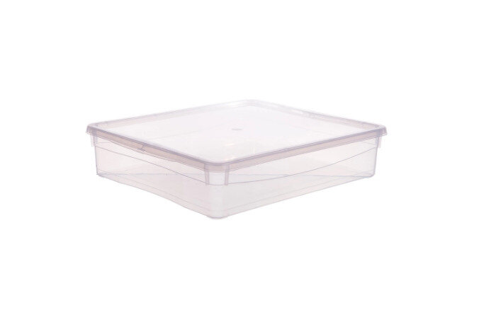 Ящик универсальный 33.5х8.5x40 см 9 л пластик цвет прозрачный