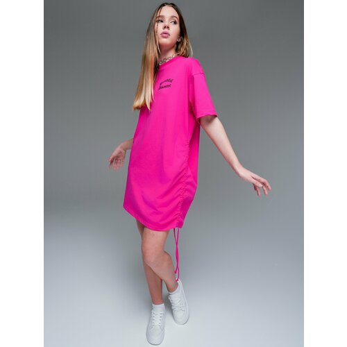 Платье Nota Bene, размер 140-146, фуксия, розовый