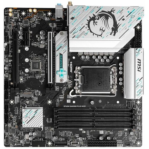 Материнская плата MSI B760M GAMING PLUS WIFI Soc-1700 Intel B760 4xDDR5 mATX AC97 8ch71 25GgHDMIDP 17710₽