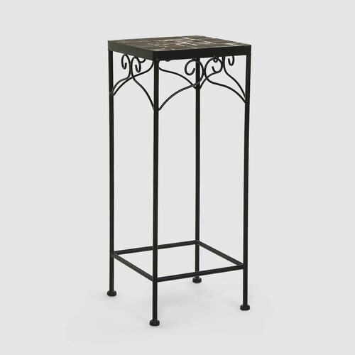 Подставка для цветов Heng yu мозаика черная 25х25х60 см 2634₽
