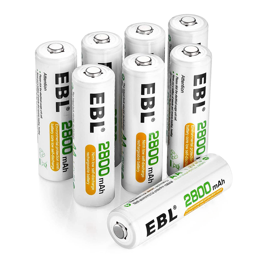 Комплект аккумуляторных батарей EBL AA 2800mAh (8шт) EB-81122