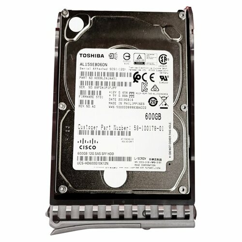 Жесткий Диск Cisco 58-100178-01 600Gb SAS 25 HDD 45965₽