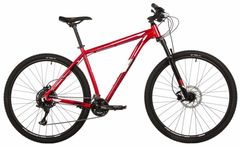 Велосипед STINGER 27.5" GRAPHITE COMP красный, алюминий, размер 18"