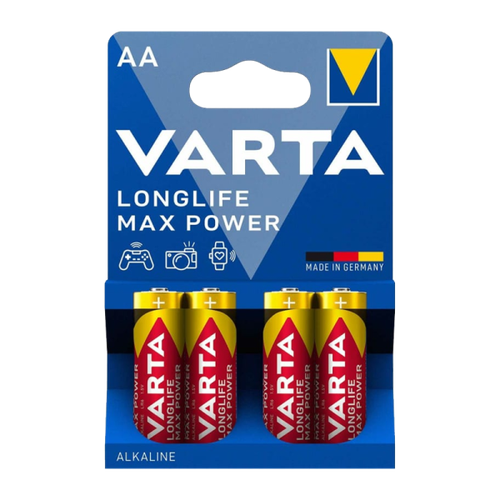 Varta LONGLIFE MAX POWER (MAX TECH) LR6 AA BL4 Alkaline 1.5V Батарейка Varta LONGLIFE MAX POWER (MAX TECH) LR6 AA BL4 Alkaline 1.5V (4706) (4/80/400) 4706101404 батарея varta longlife aa lr6 1 5v 2 шт