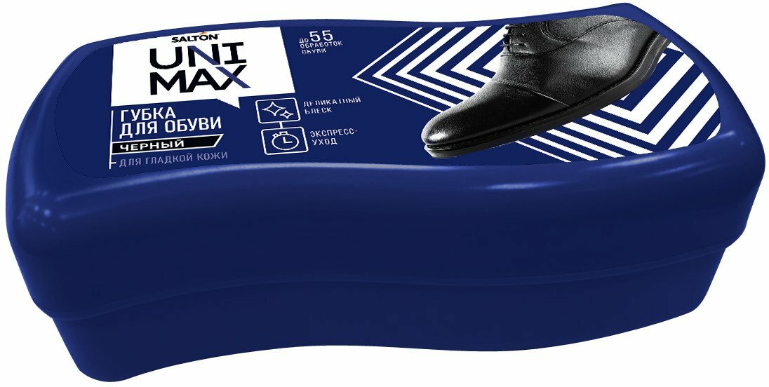 Губка для обуви из гладкой кожи Unimax Волна черная - фото №9