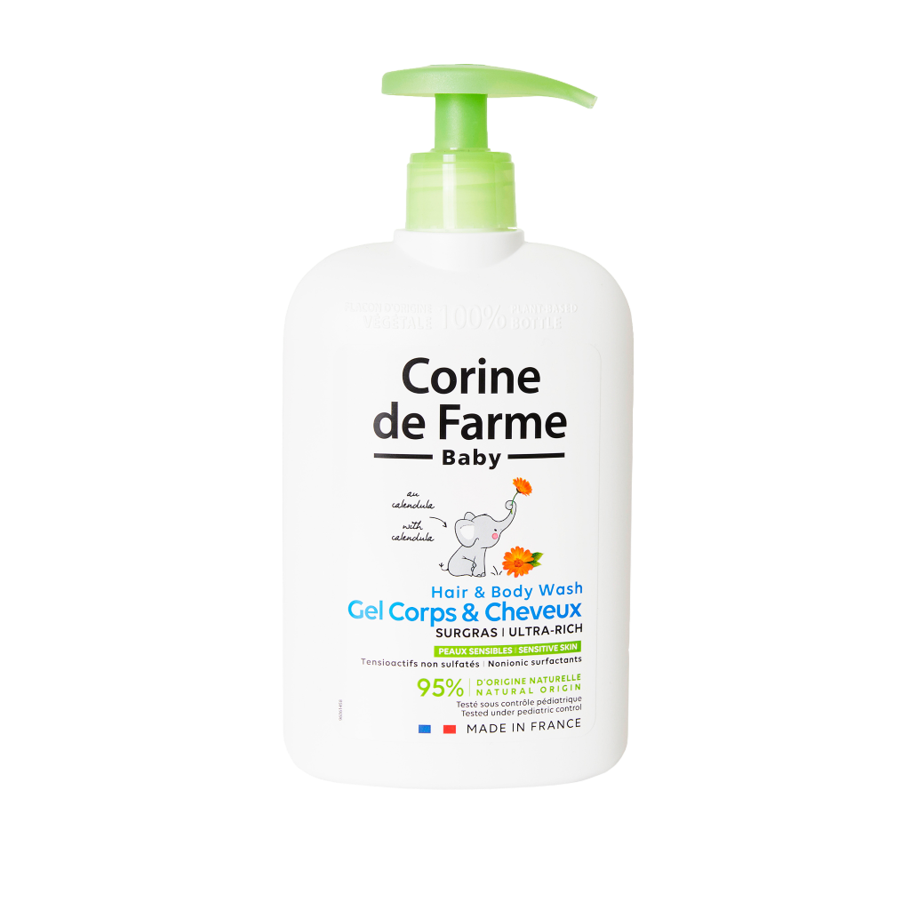 Гель для тела и волос с календулой ультрапитательный очищающий Corine de Farme Hair & Body Wash Ultra-Rich 500 мл