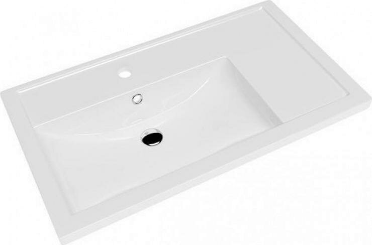 фото Мебельная раковина СанТа Фостер 80 Правая, белый