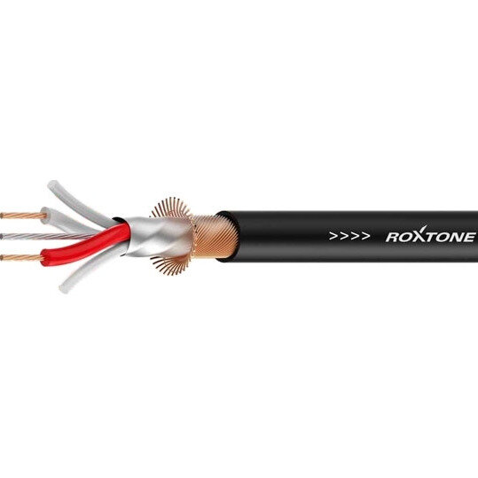 Кабель DMX в нарезку Roxtone DMX001/100 Black 100.0m, катушка