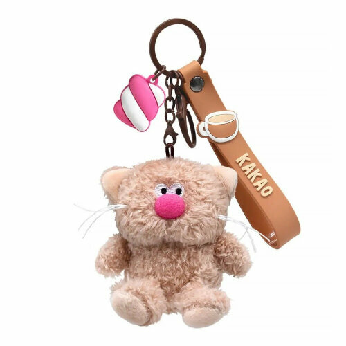 Брелок Budi Basa CCkc-04 Какао с подвесом Валентинка 7,5 см