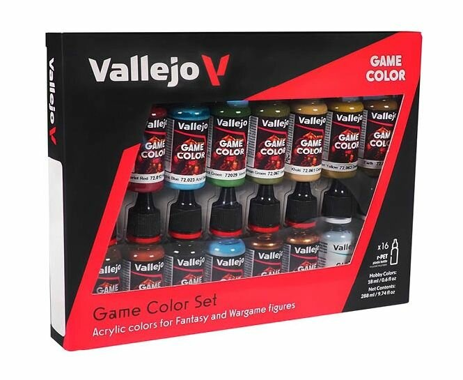 Набор красок Vallejo Game Color Set: Specialist (16) - обновленная формула 2024