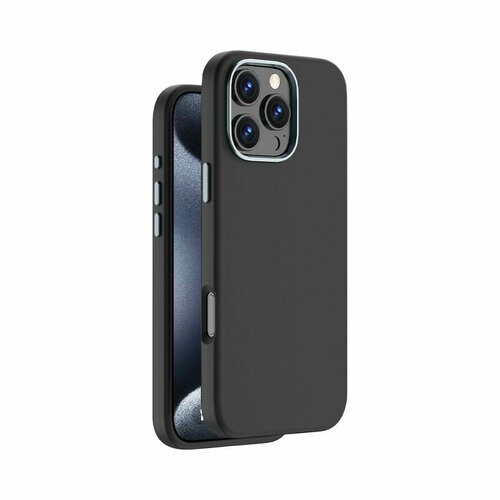 Чехол для iPhone 16 Pro (6.3") Deppa Liquid Silicone Magsafe Premium Case D-84222 черный