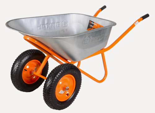 Изображение товара Тачка строительная двухколесная Вихрь Т110-2, грузоподъёмность 320 кг, 110 л