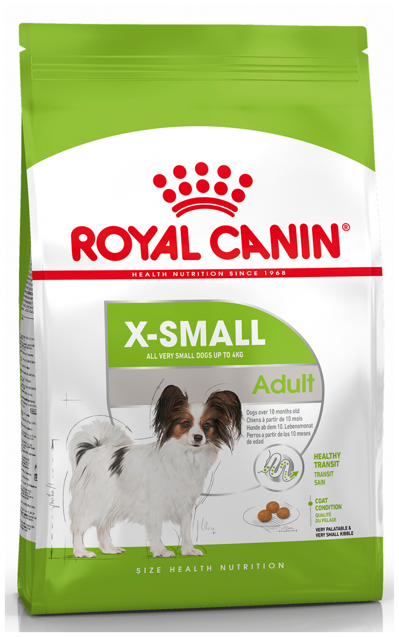 Royal Canin X-SMALL ADULT Сухой корм для собак весом до 4кг мелких пород 1,5кг 315015