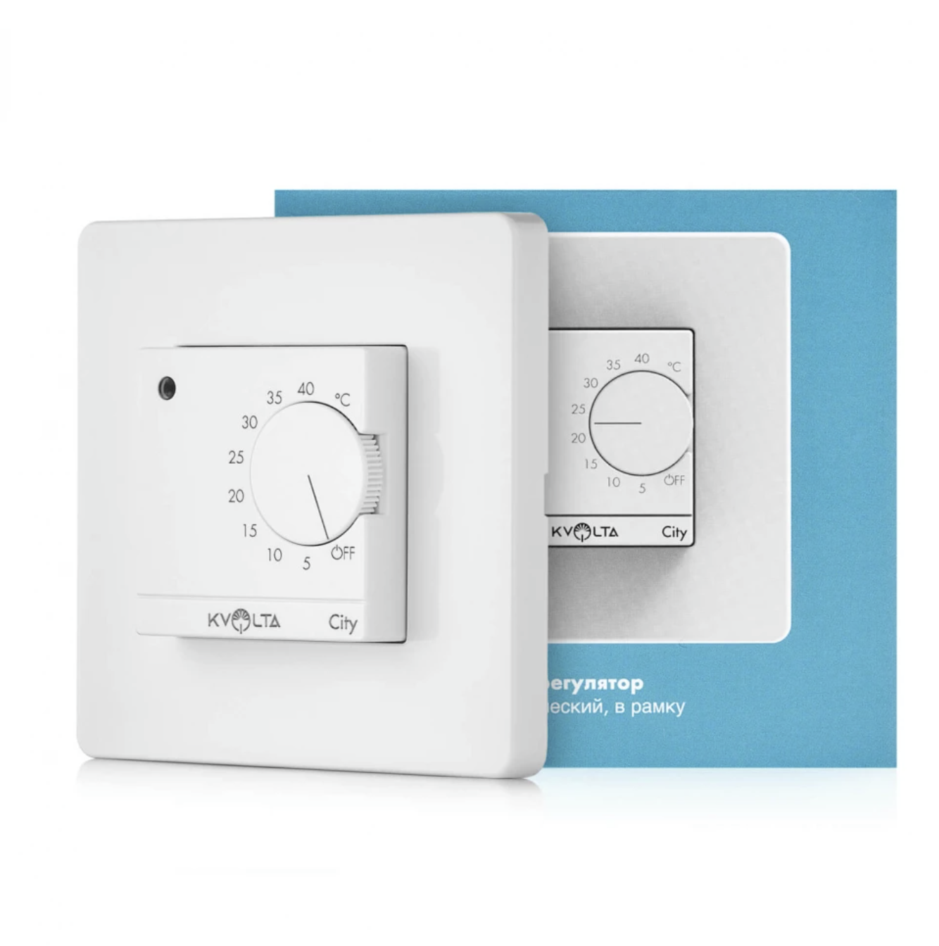 Терморегулятор механический Kvolta City, белый