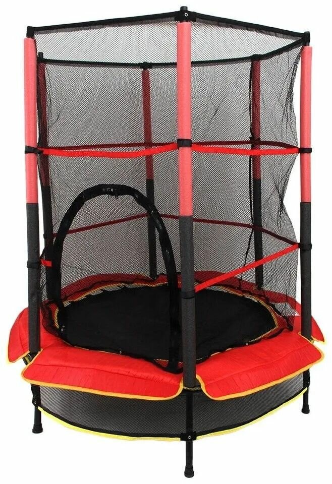 Батут с сеткой SILAPRO 140х145см, красный