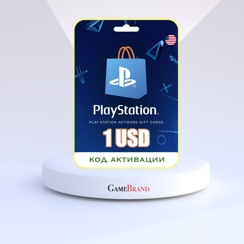 Карта пополнения PSN - 1 USD PlayStation Цифровая версия регион активации - США 158900₽