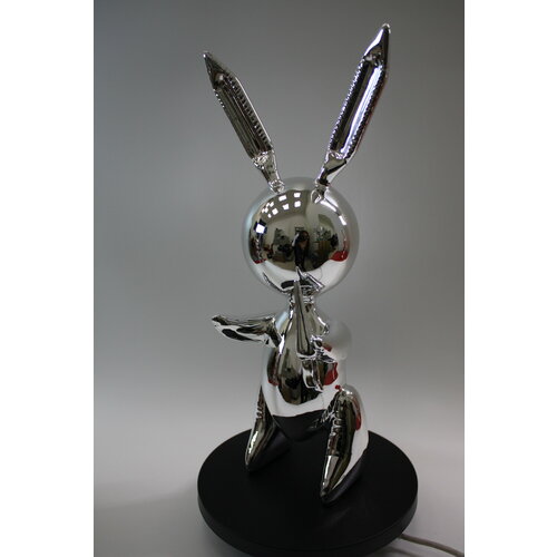 фото Скульптура "rabbit", цинковый сплав, серебристая, 31 см x 13 см x 41 см