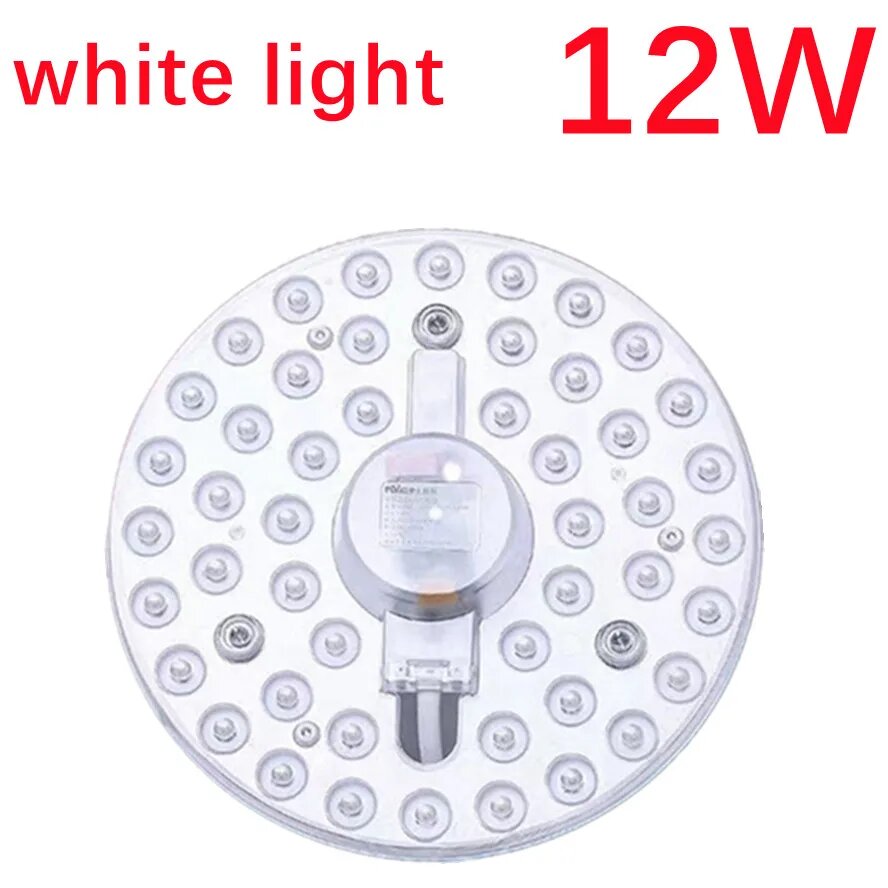 Светодиодная панель VnnZzo SMD2835 белая/теплый белый 12/18/24/36Вт 220В 12W Cold White Белый