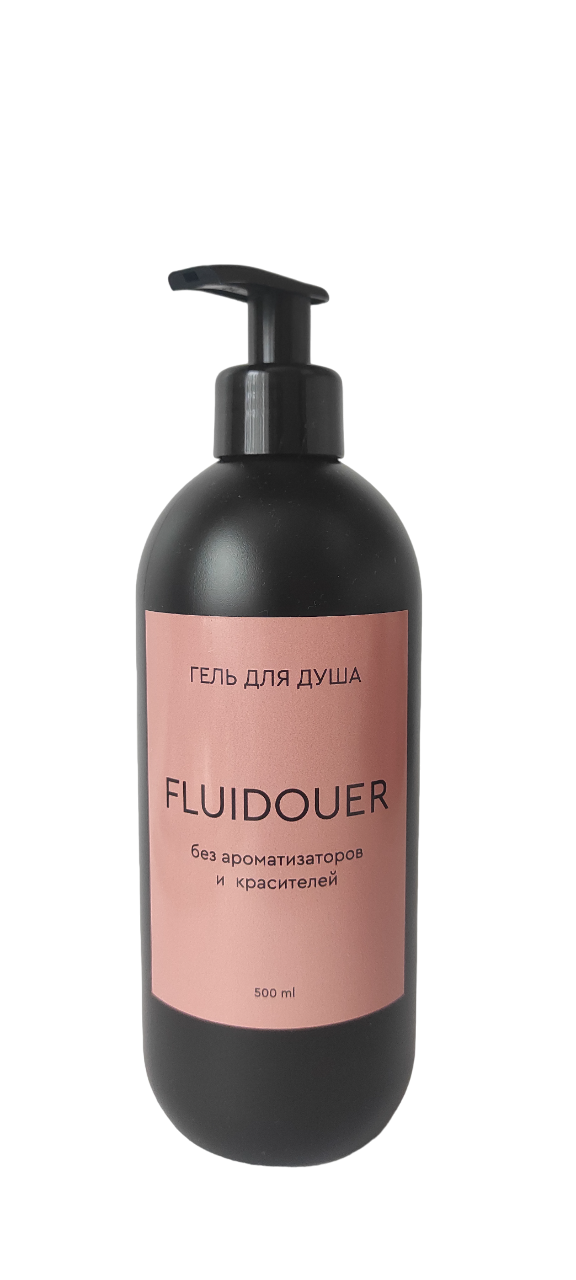 Гель для душа Fluidouer без запаха для всех типов кожи 500мл Подходит беременным и кормящим