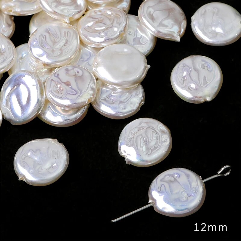 Жемчужные бусины 12 мм, Цвет: 6PCS