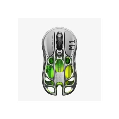 Gravastar Игровая мышь беспроводная Mercury M1 Pro 2.4GHz / Bluetooth 5.1, серый металлик