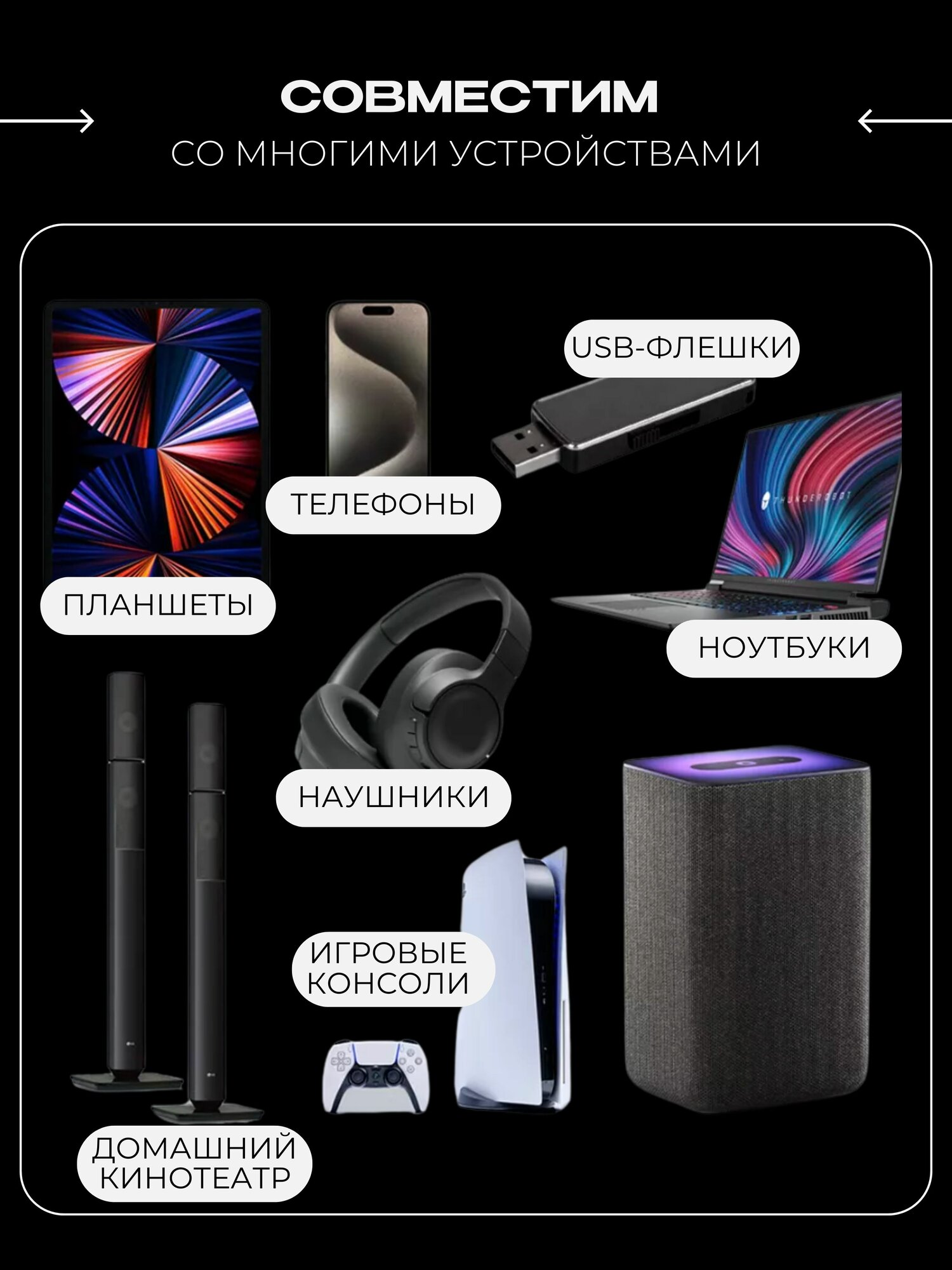 Проектор для фильмов Умный 5G 2024, FULL HD 4K, Встроенные динамики, Wi-Fi, Bluetooth — фото 1