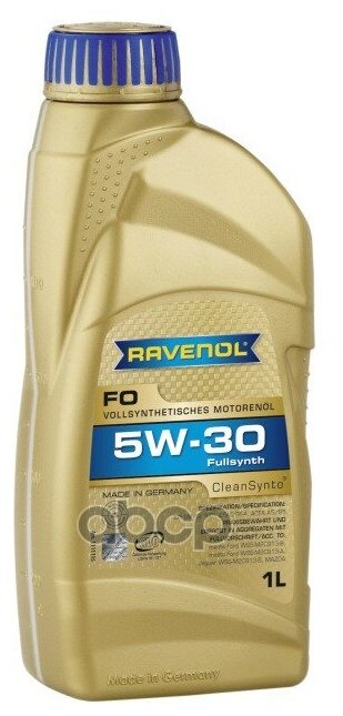 Масло Моторное Ravenol Fo 5w-30 Синтетическое 1 Л 4014835722613 Ravenol арт. 4014835722613