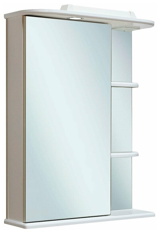 Зеркальный шкаф Runo Магнолия 50 L 00000000607 с подсветкой Белый