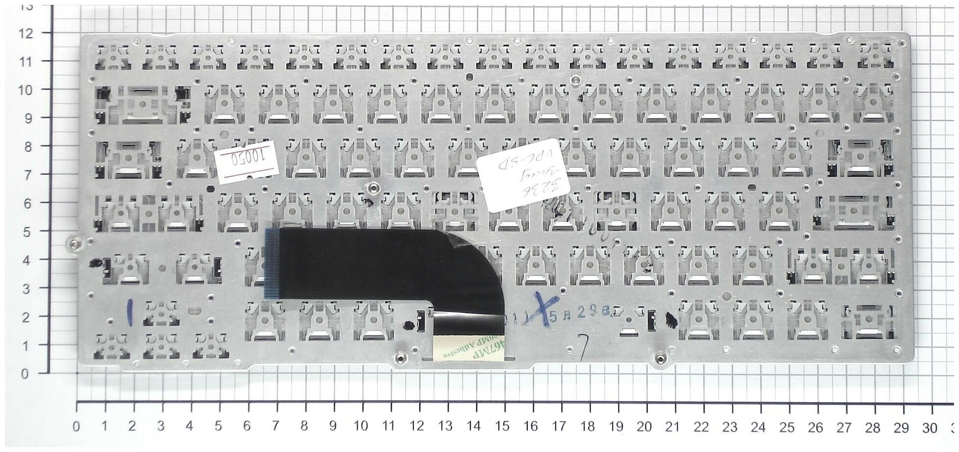 Клавиатура для ноутбука Sony Vaio PCG-41218v серебристая c подсветкой без рамки