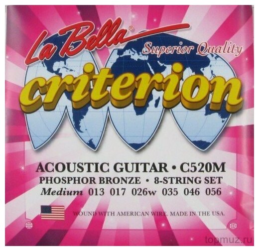 LA BELLA C5 / 20M струны для акустической гитары