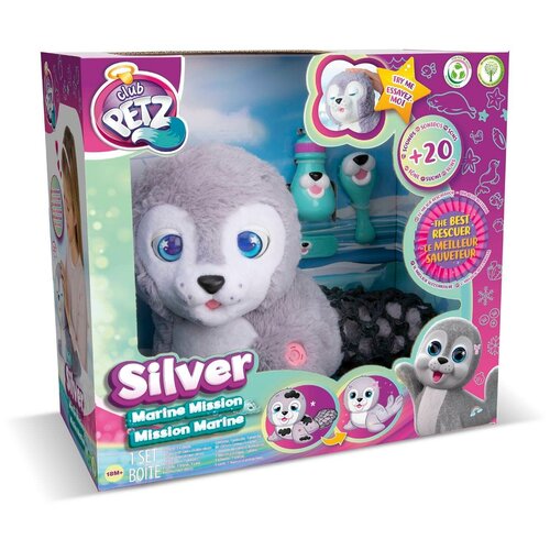 Игрушка интерактивная IMC Toys Club Petz Тюлень Silver 93164