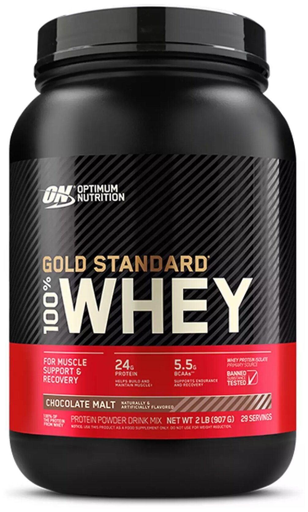 Протеин Optimum Nutrition 100% Whey Gold Standard 907 г шоколадный солод