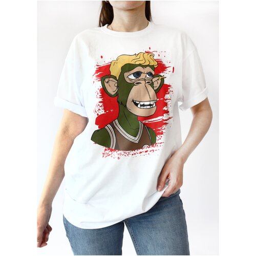 фото Футболка, цвет белый, размер xxl (52-54) solmax fashion