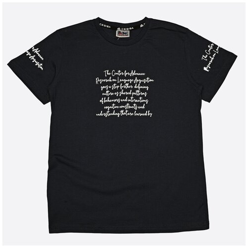 фото Футболка хлопковая с принтом - голубой - 12 лет cegisa