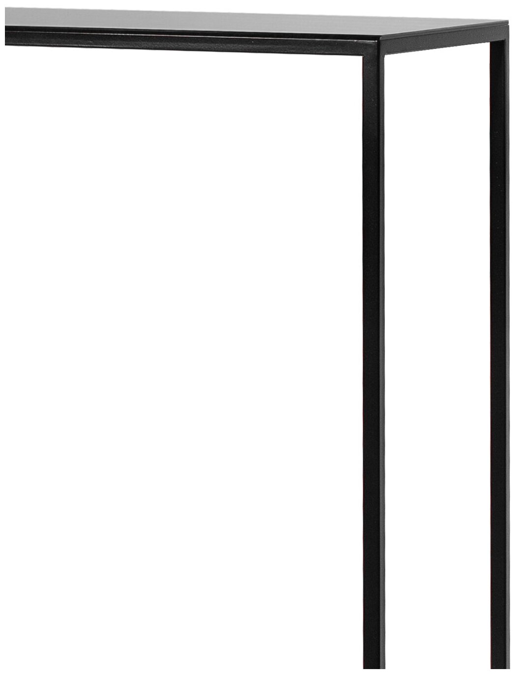 Консоль Akur Norman (каркас черный, стекло тонированное) 990х875х280мм - фотография № 8