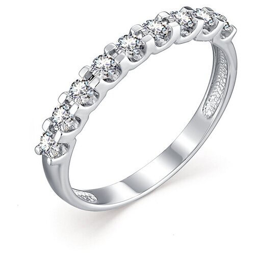 Кольцо АЙМИЛА, белое золото, 585 проба, бриллиант, размер 18.5, белый кольцо с 174 бриллиантами из белого золота