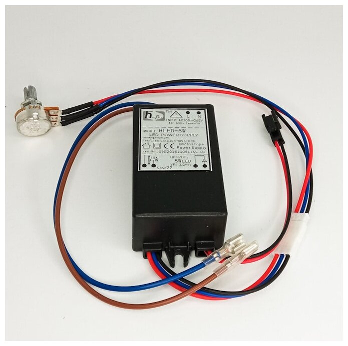 Блок питания HLED-5W для микроскопа Микмед-5 Микмед-6 старого образца Без светодиодной индикации на станине 515000₽