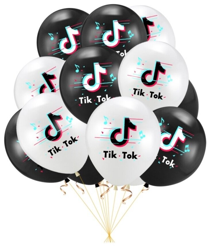 Воздушные шарики ТикТок TikTok 10 шаров