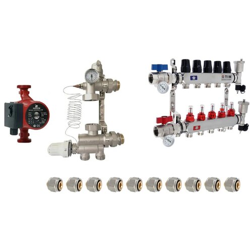 Комплект водяного теплого пола до 80квм нерж с насосом 25199₽