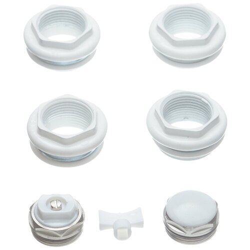 Набор присоединительный Global 1 х 34 для радиатора белый 1322₽