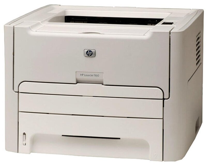 Принтер лазерный HP LaserJet 1160, ч/б, A4, белый