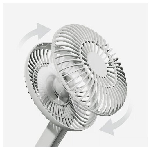 Портативный складной вентилятор Qualitell Storage Fan (ZSC210611) (White) - фотография № 4