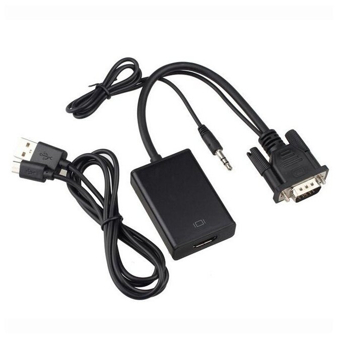 Адаптер PALMEXX видеосигнала из VGA(m) в HDMI(f)