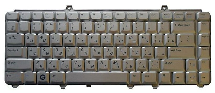 Клавиатура для ноутбука Dell ONW612 русская серебристая